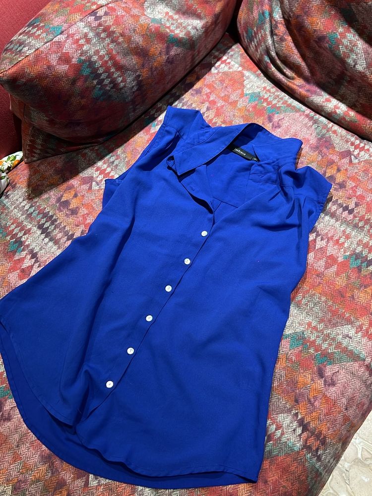 (London) Van Heusen Blue Formal Top