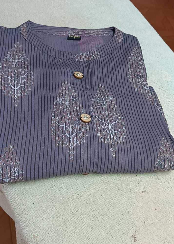 Kurti Pedia Branded Grey Kurt