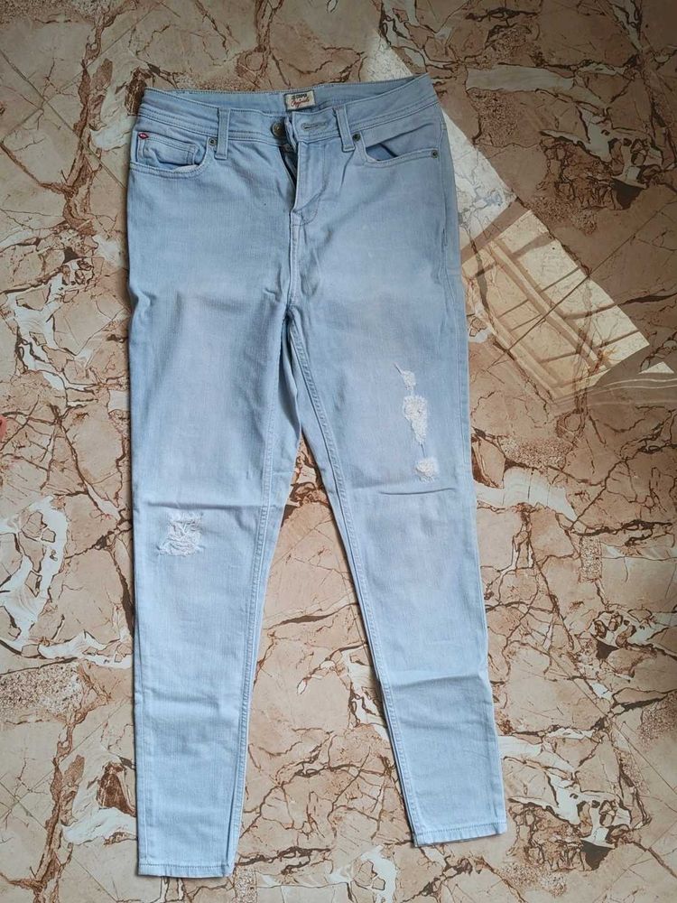 Light Blue Ripped Jeans