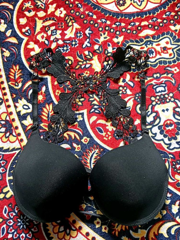 Elegant Black Lace Bra