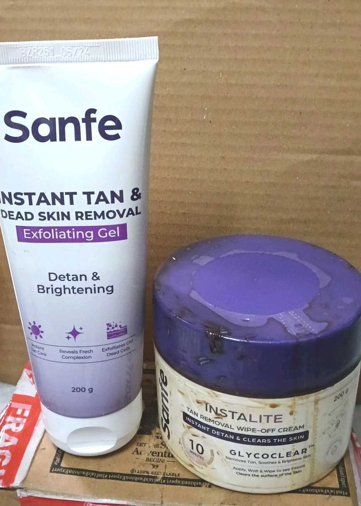 Combo Sanfe Tan Removal gel &amp; cream