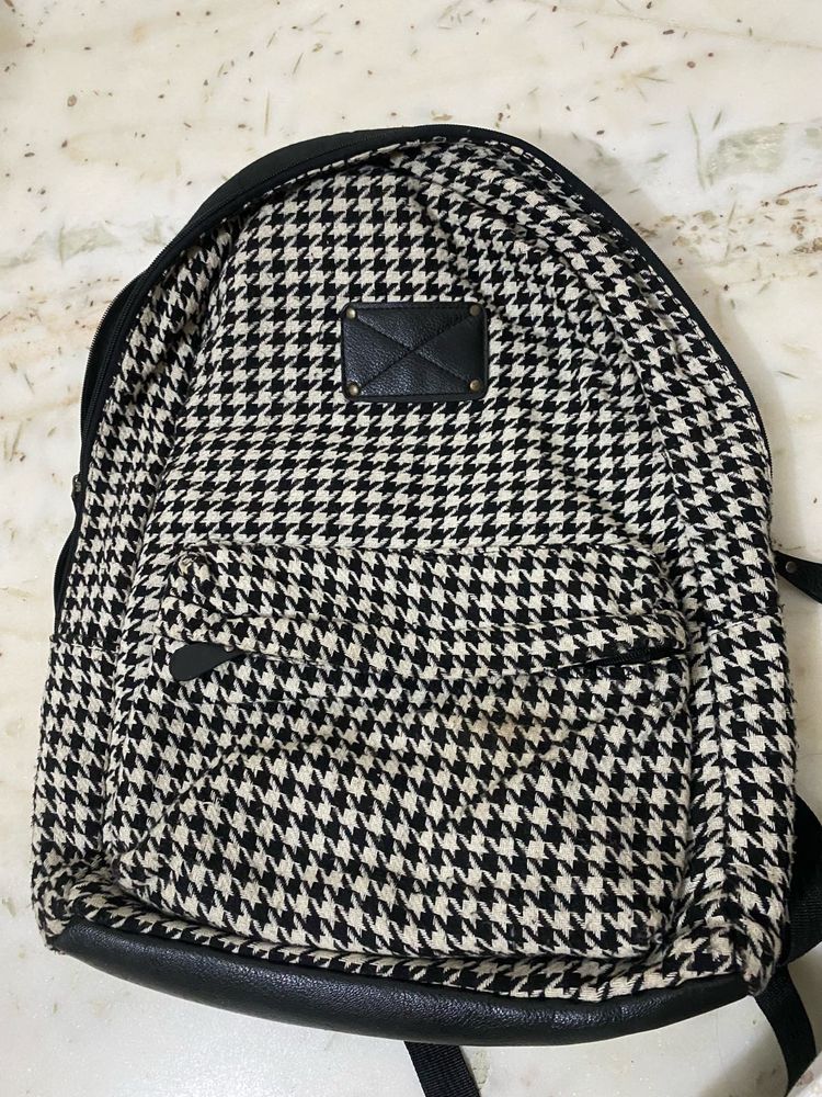 Houndstooth Backpack &amp; Sling Bag