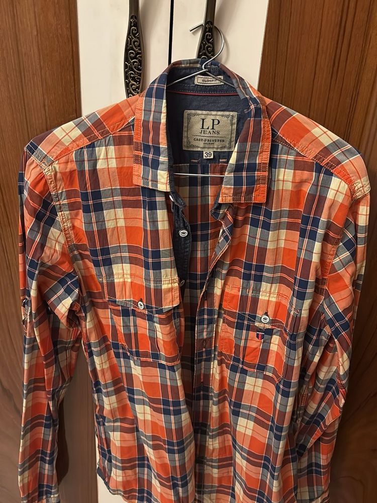 Men's Plaid Button-Down Shirt