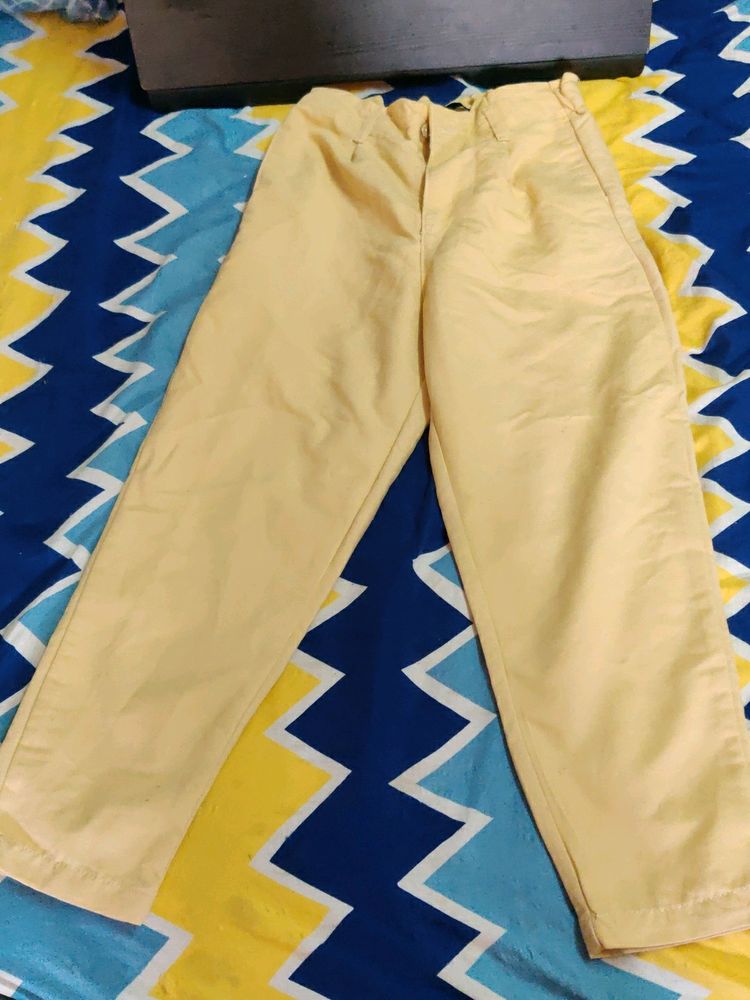 Toyko Talkies Yellow/ Beige High Waisted Regular F