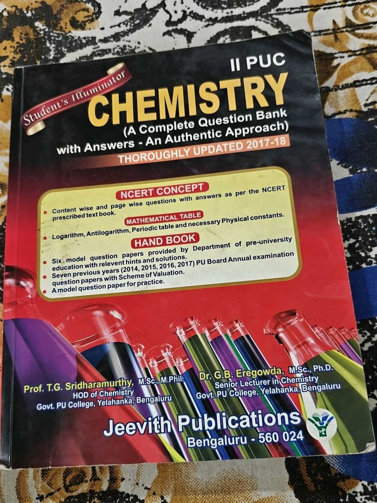 II PUC Chemistry Question Bank