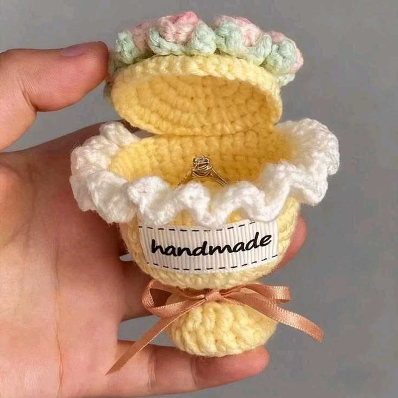 Handmade Crochet Ring Box