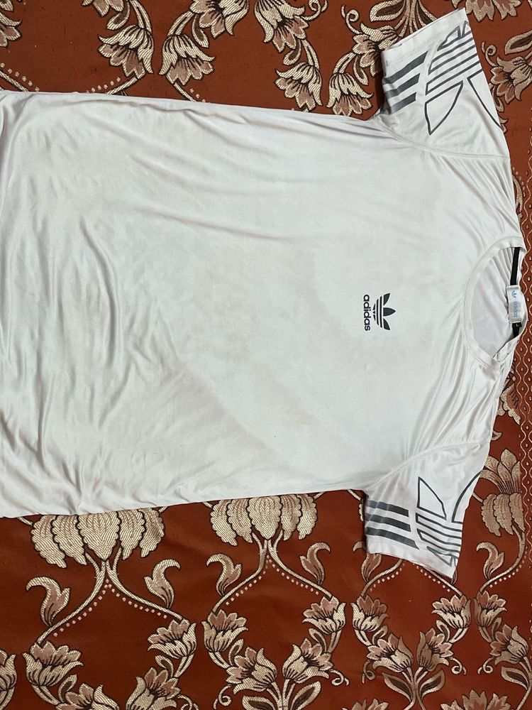 Adidas White T-Shirt