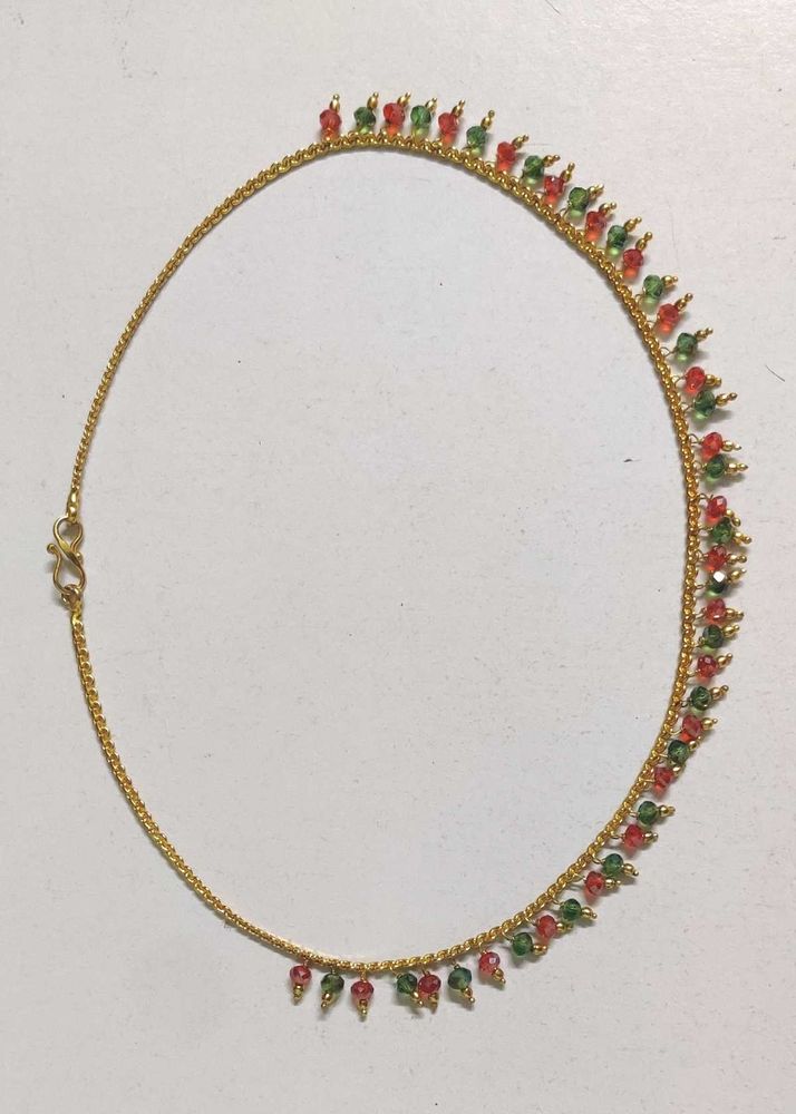 Elegant Beaded Gold Necklace