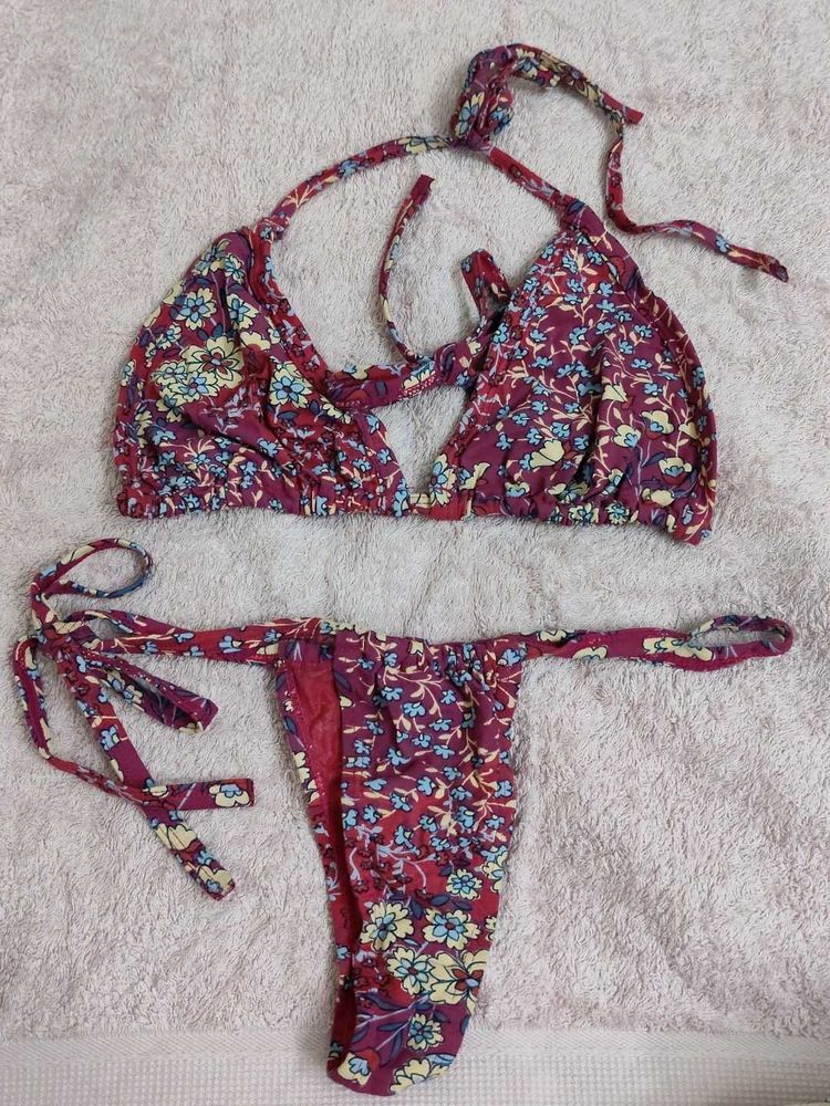 Floral Print Bikini Set