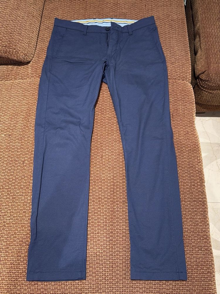 Men's Blue Casual Chinos 32 inches