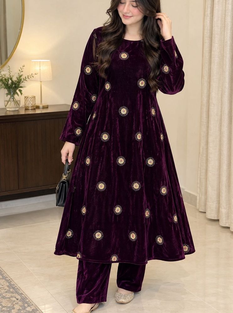Imported Velvet  Frock