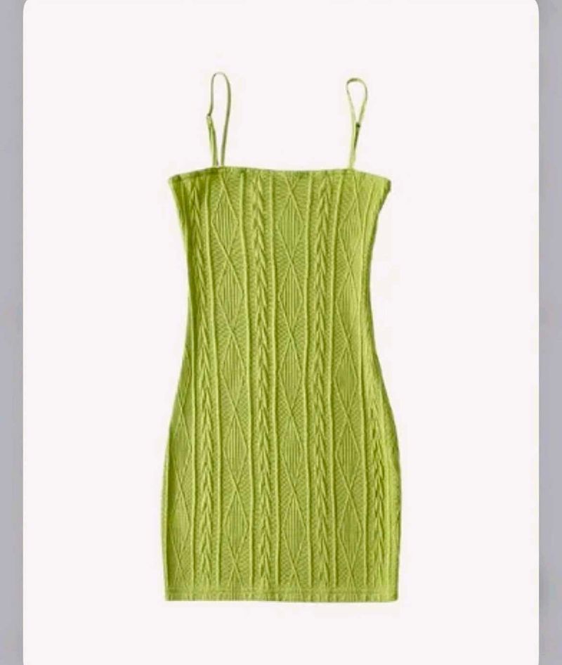 urbanic knitted green bodycon dress New