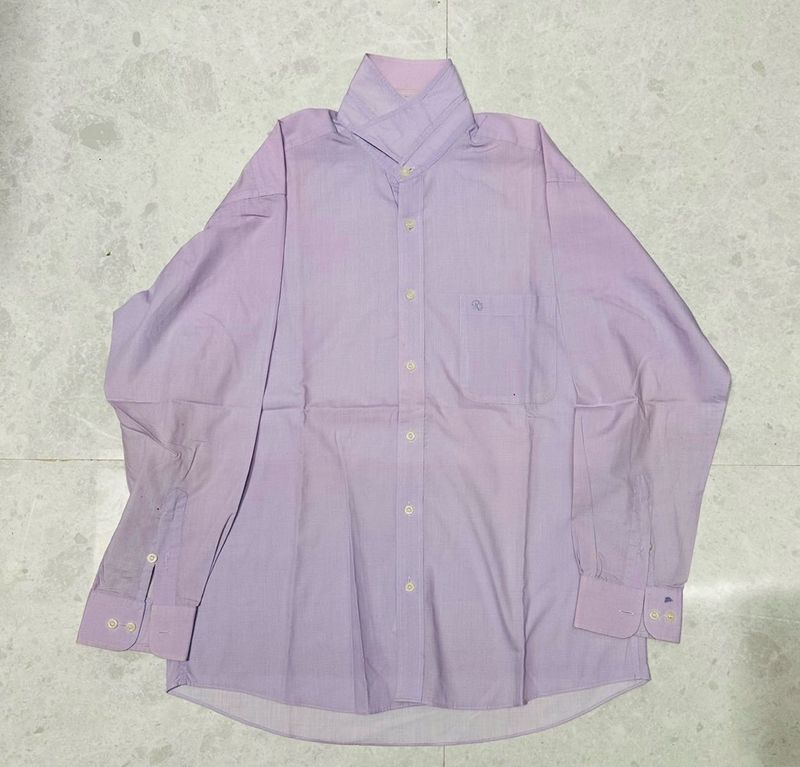 Men's Lavender Button-Up Shirt