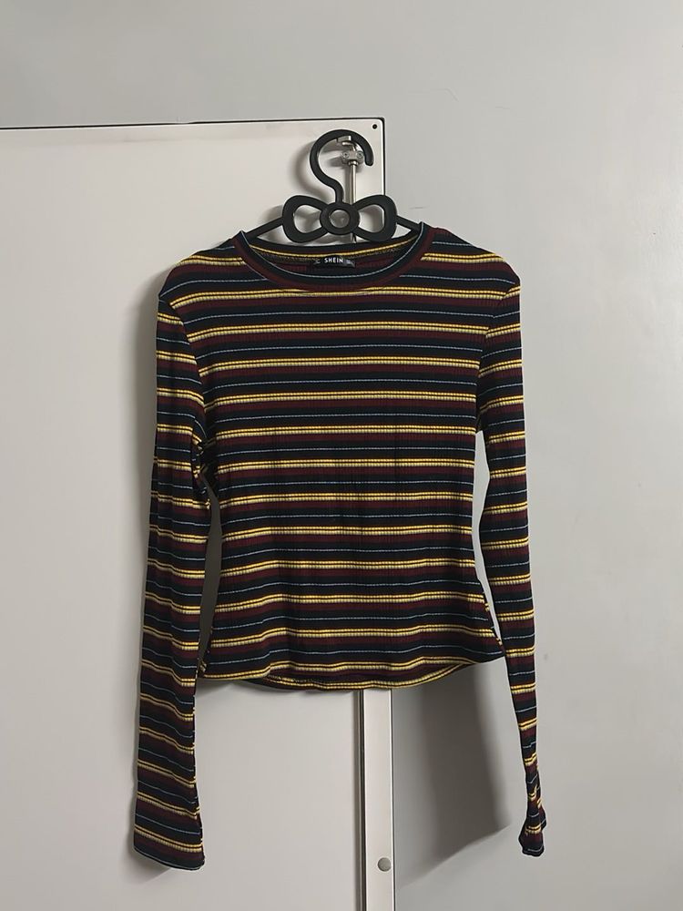 Striped Long Sleeve Top