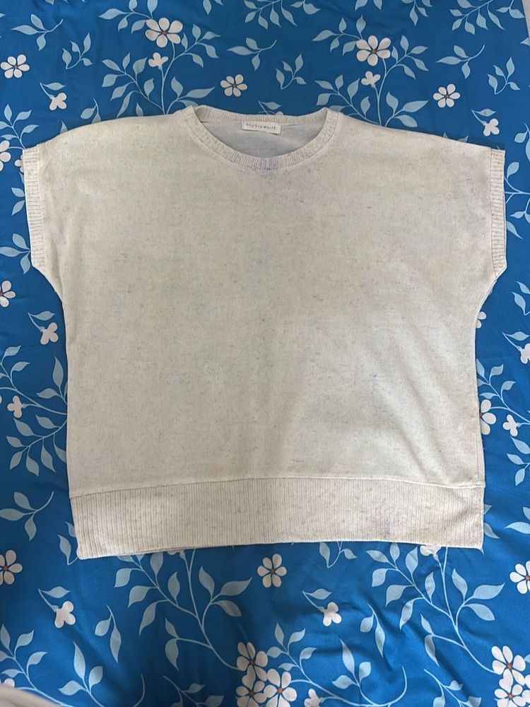 Comfortable Light Grey Tunic Top