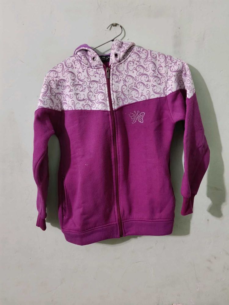 Cute Purple Girls Hoodie