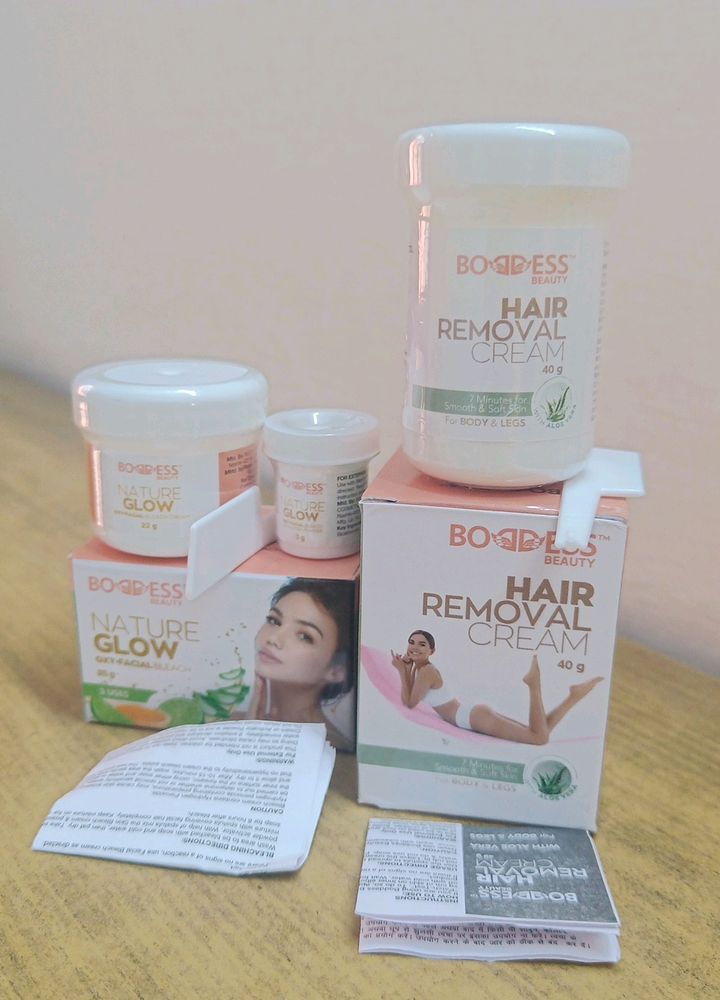 Avon Combo Herbal Hair Removal Cream&amp;Facial Bleach