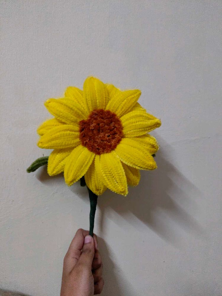 Crocheted Sunflower Decoration