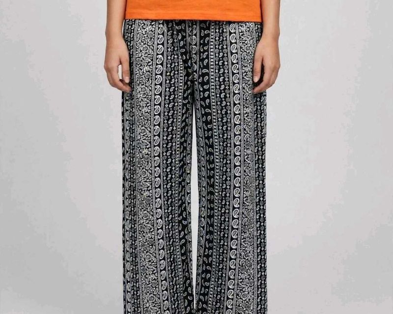 Boho Print Palazzo Pants