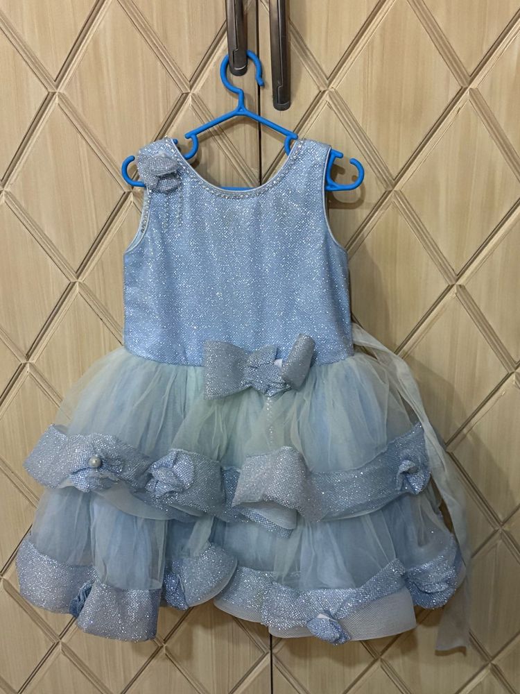 Sparkly Blue Party Dress
