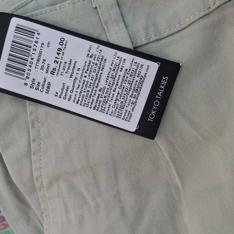 Tokyo Talkies Mint Trousers