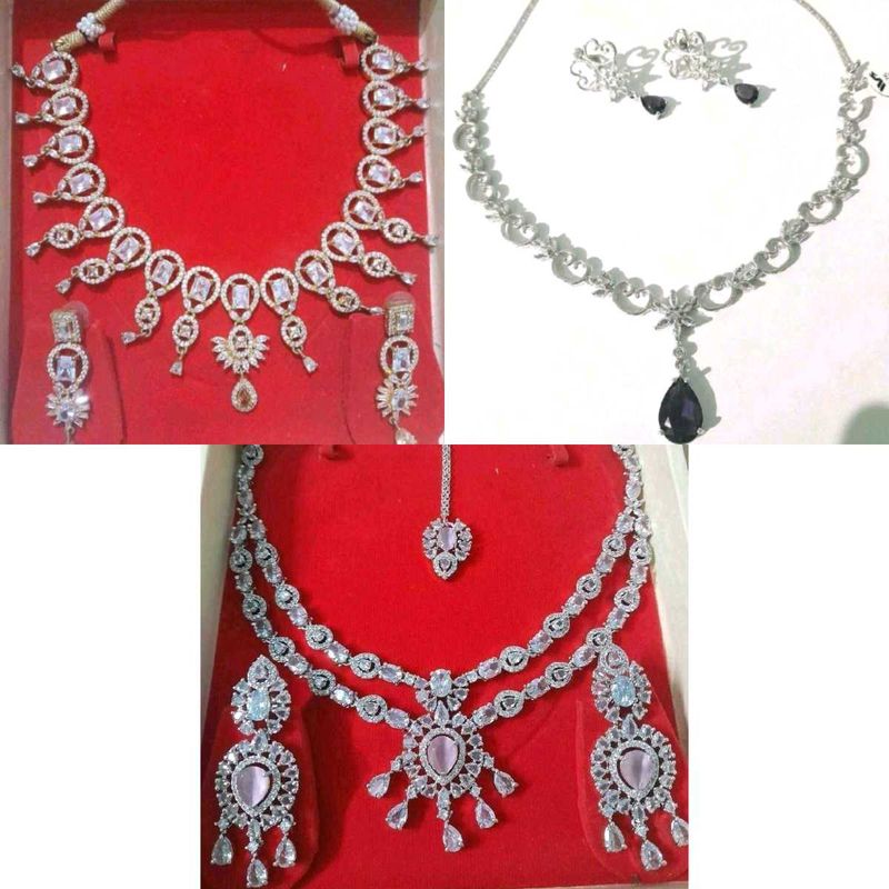 Exquisite CZ Jewellery Set