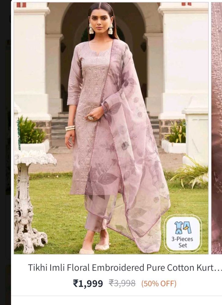 Elegant Floral Kurta Set