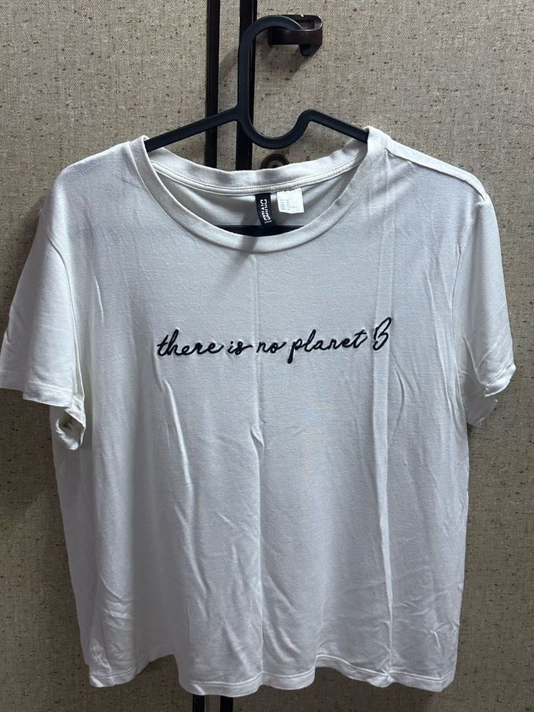 White "There Is No Planet B" T-Shirt