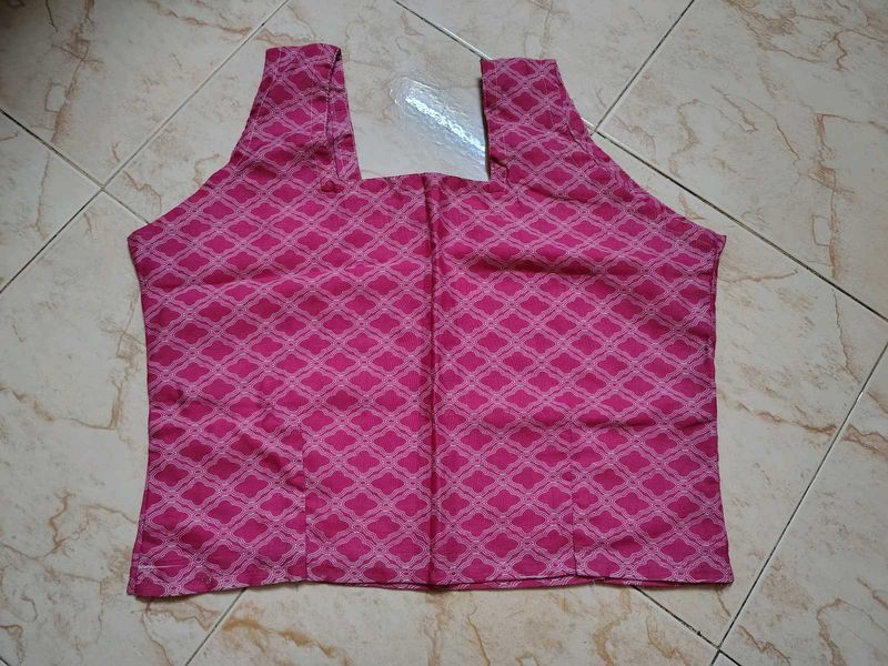 Stylish Pink Printed Blouse