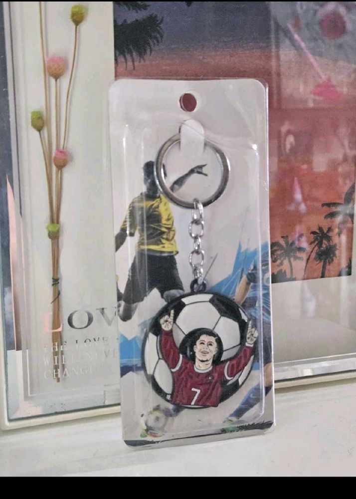 Cristiano Ronaldo Football Keychain
