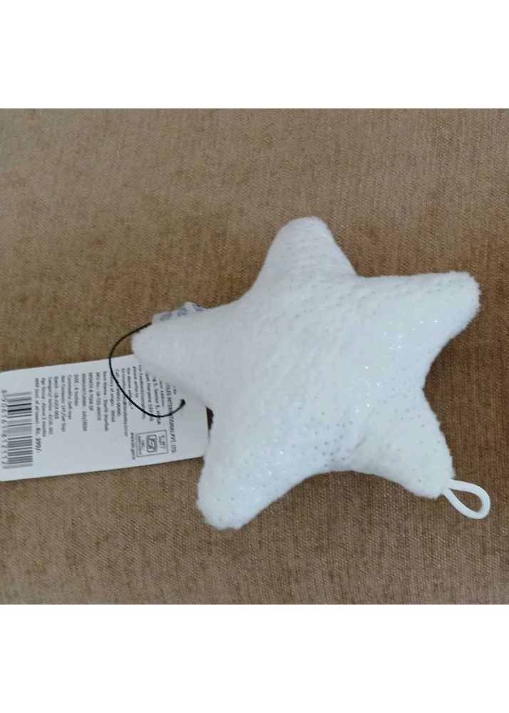 Sparkly White Star Plush Decor
