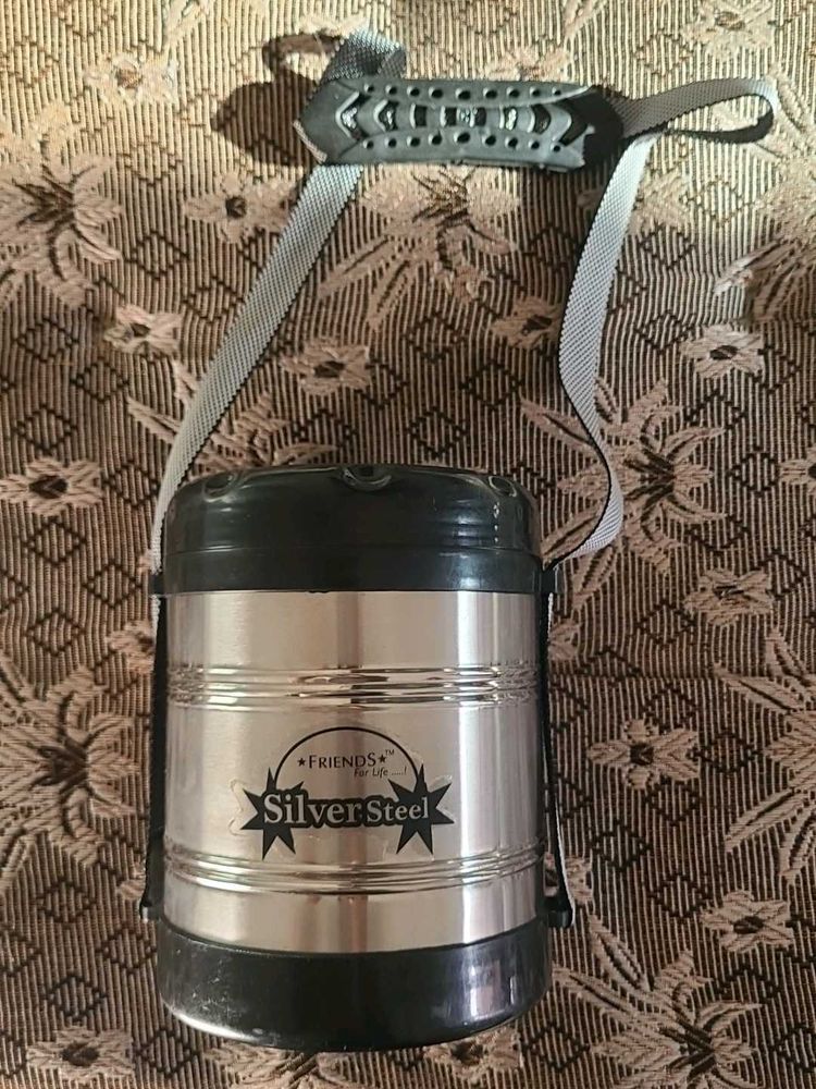 Silver Steel Insulated Tiffin Carrier