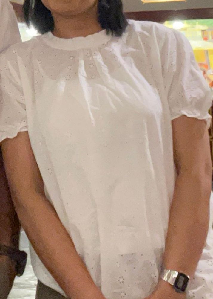 White cotton top