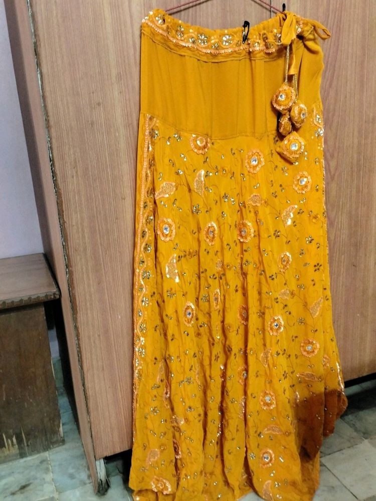 Mustard Colour Lahenga