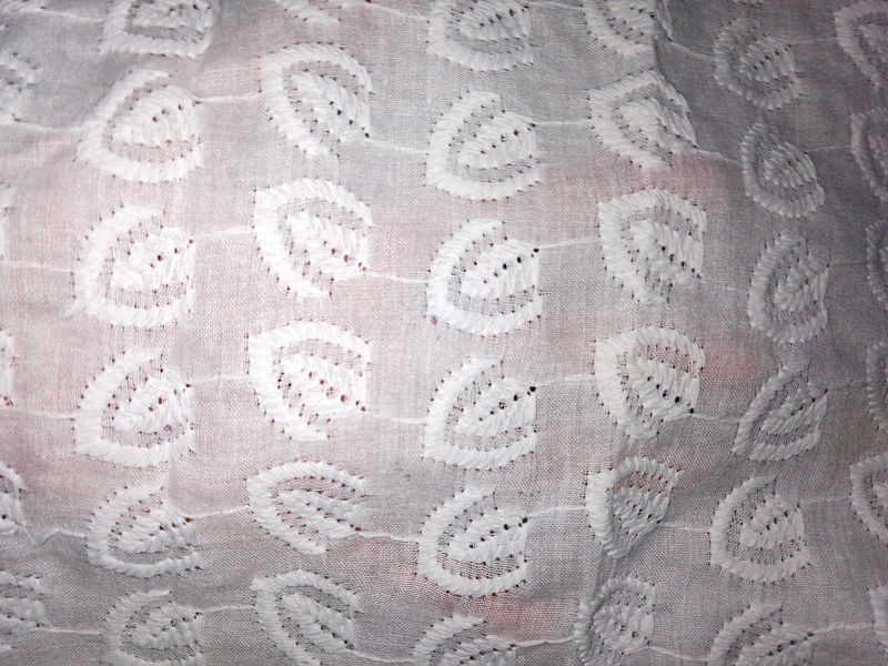 White ThreadWork Cotton Kurthi