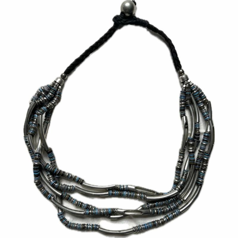 Layered Beaded Statement Necklace