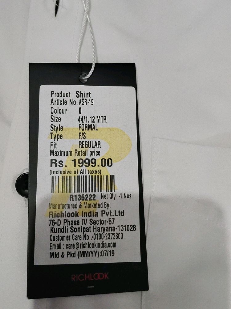 Richlook New Shirt With Tag