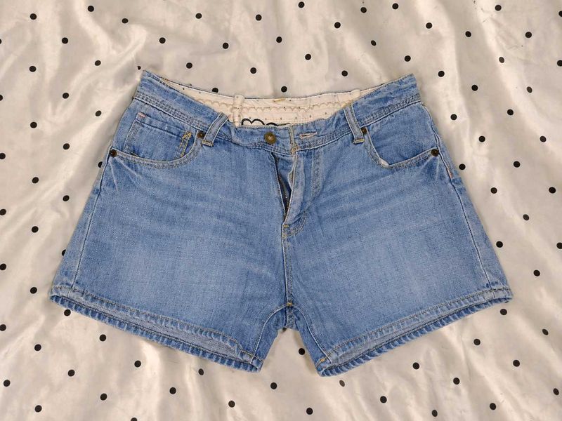 Cute Light Wash Denim Shorts