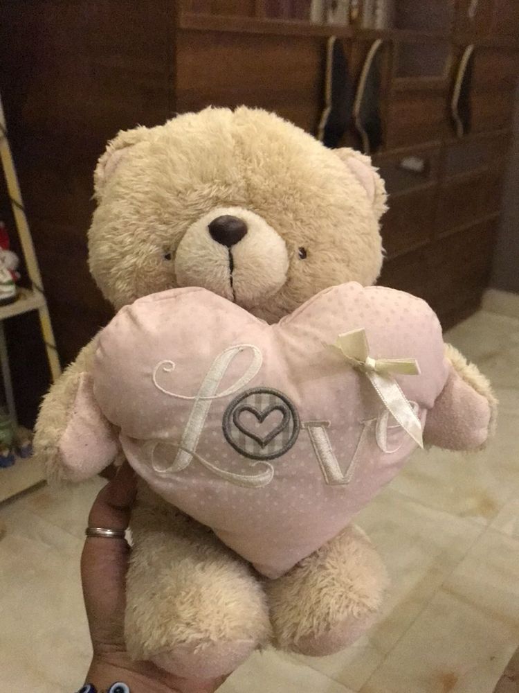 Cute Teddy Bear with Love Heart