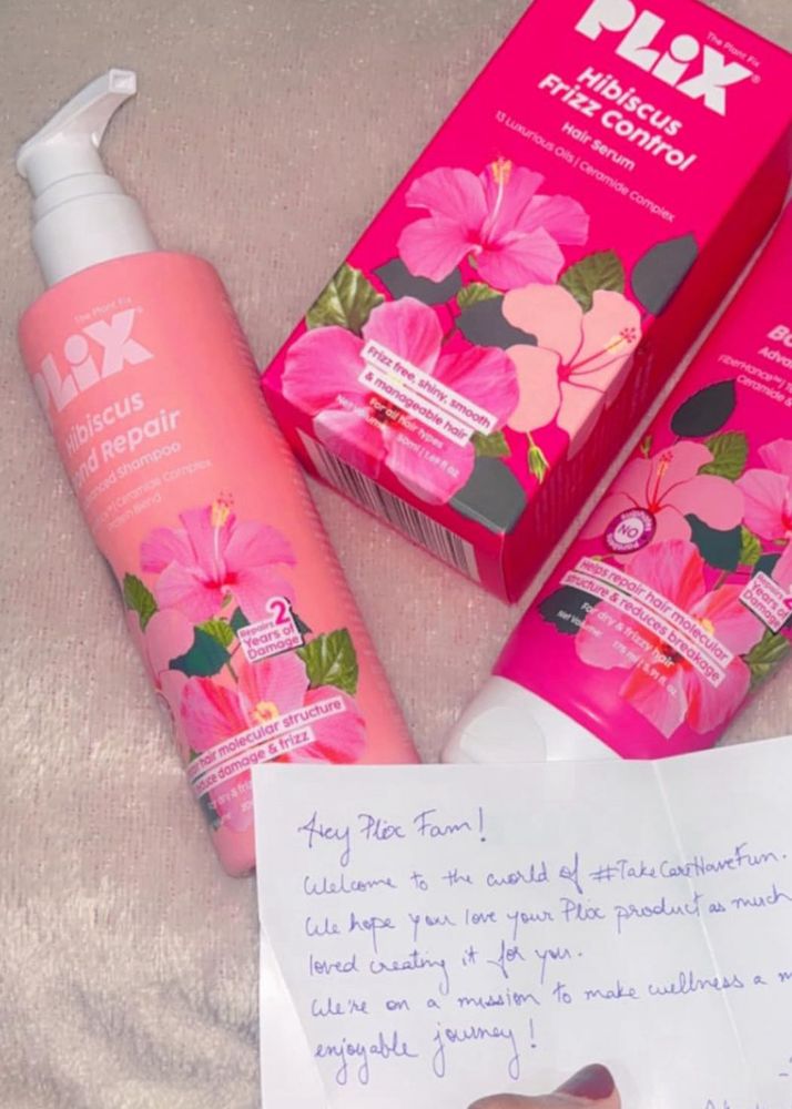 Plix Hibiscus Hair Serum &amp; Shampoo combo