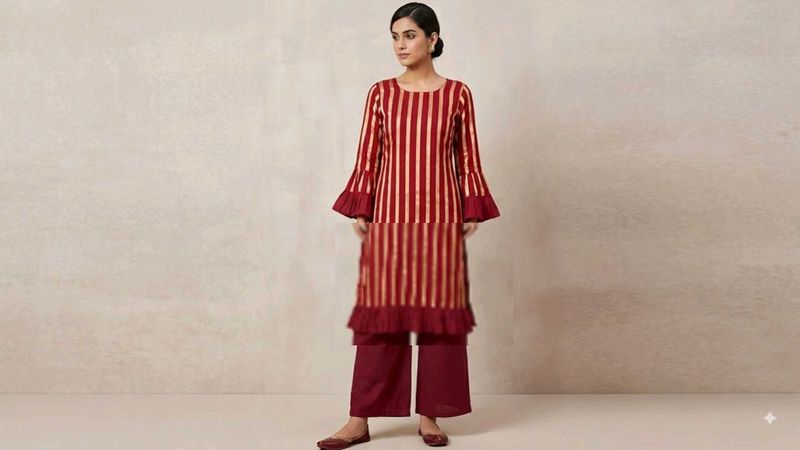 glimpses maroon lining suit