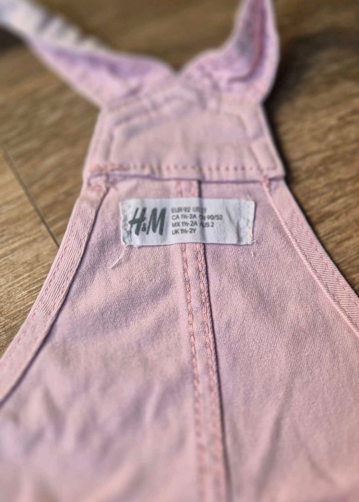 H&amp;M Pink Denim Overalls