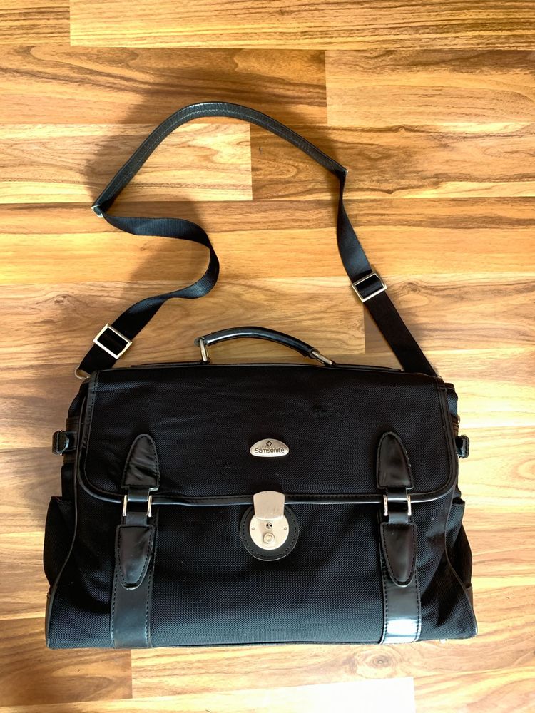 Samsonite Classic Ballistic Nylon &amp; Leather Briefc