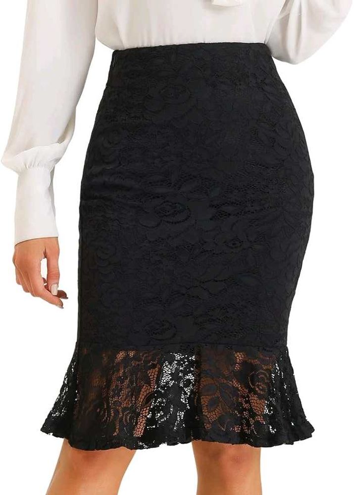 Y2K black skirt
