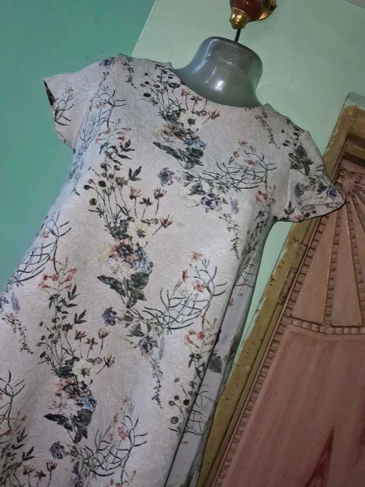 Floral Print A-Line Dress