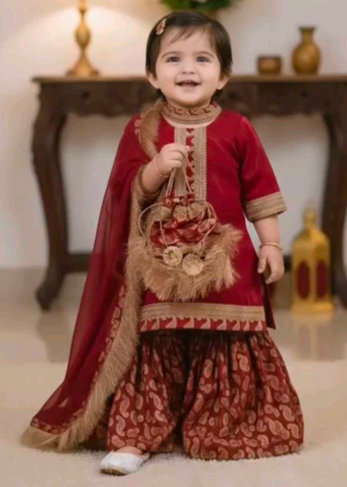 Beautiful lucknowi gharara for Girls