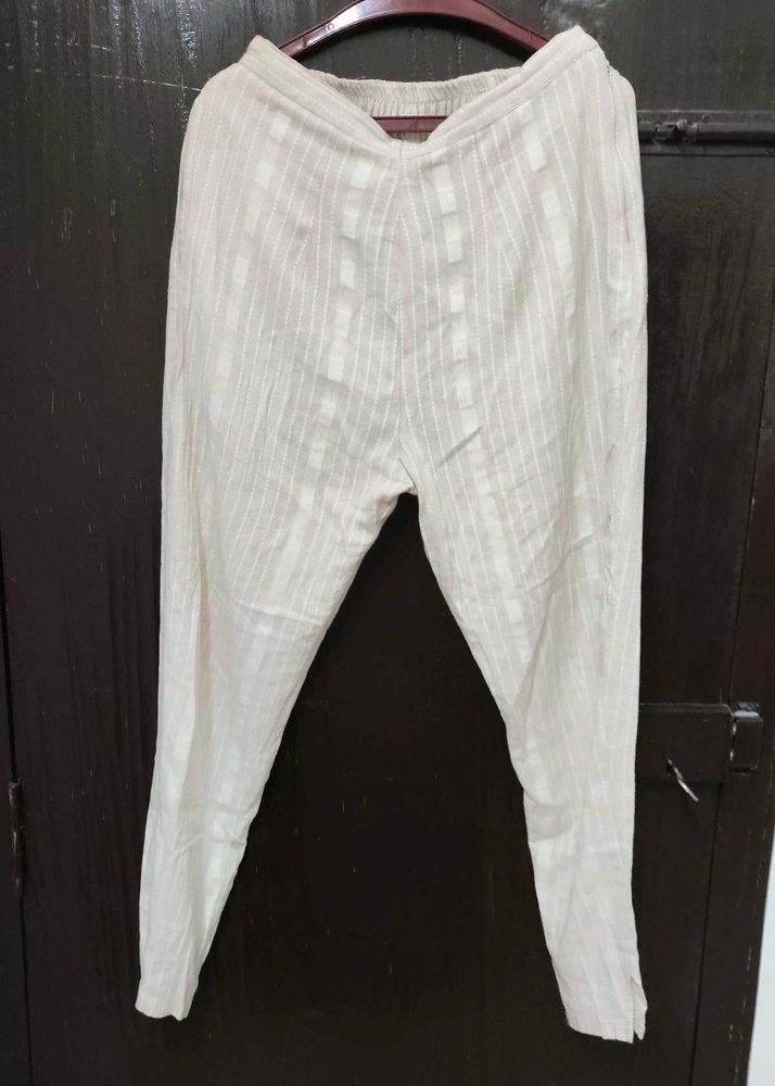 Casual Cream cut Pants