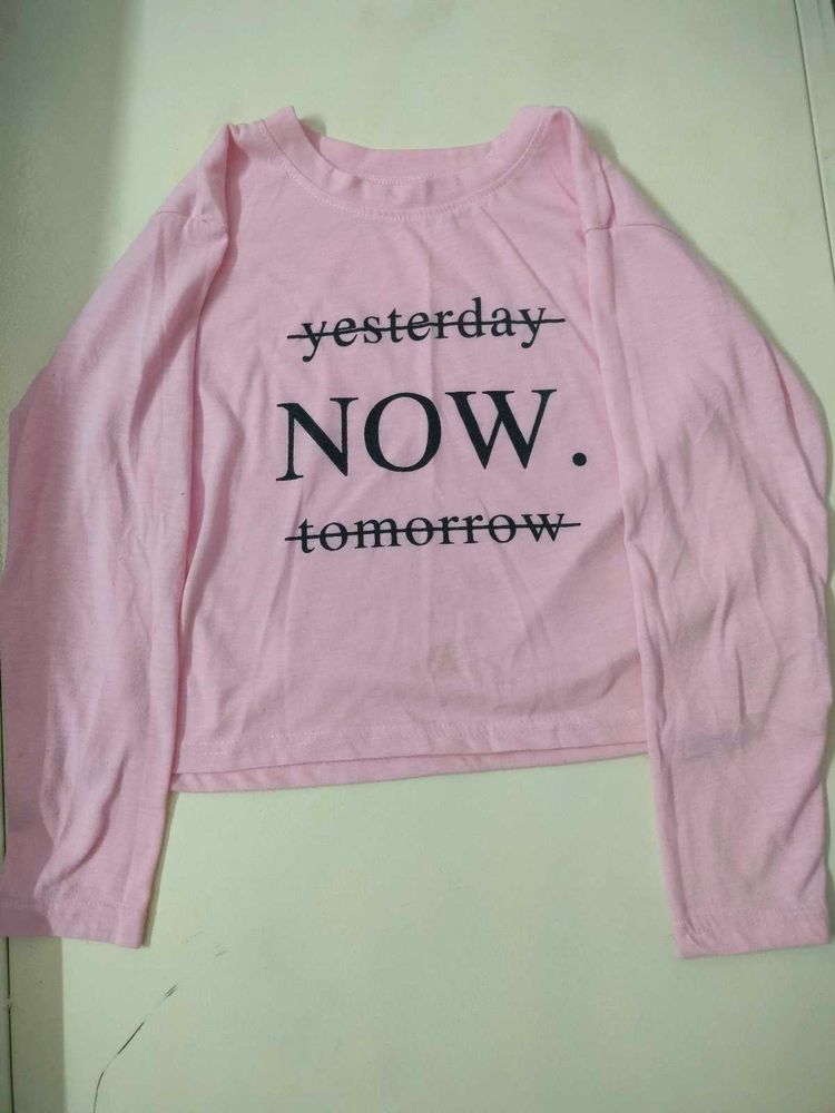 Pink "Yesterday, Now, Tomorrow" T-Shirt