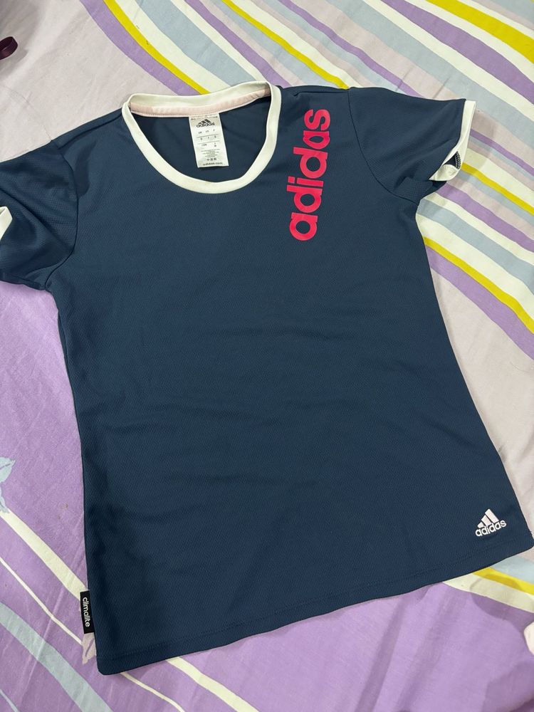 Adidas Navy Blue Graphic T-Shirt