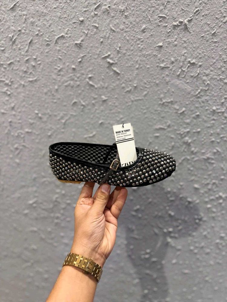 Zara Kids Sparkly Ballet Flats